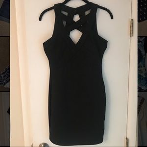 Black cocktail dress